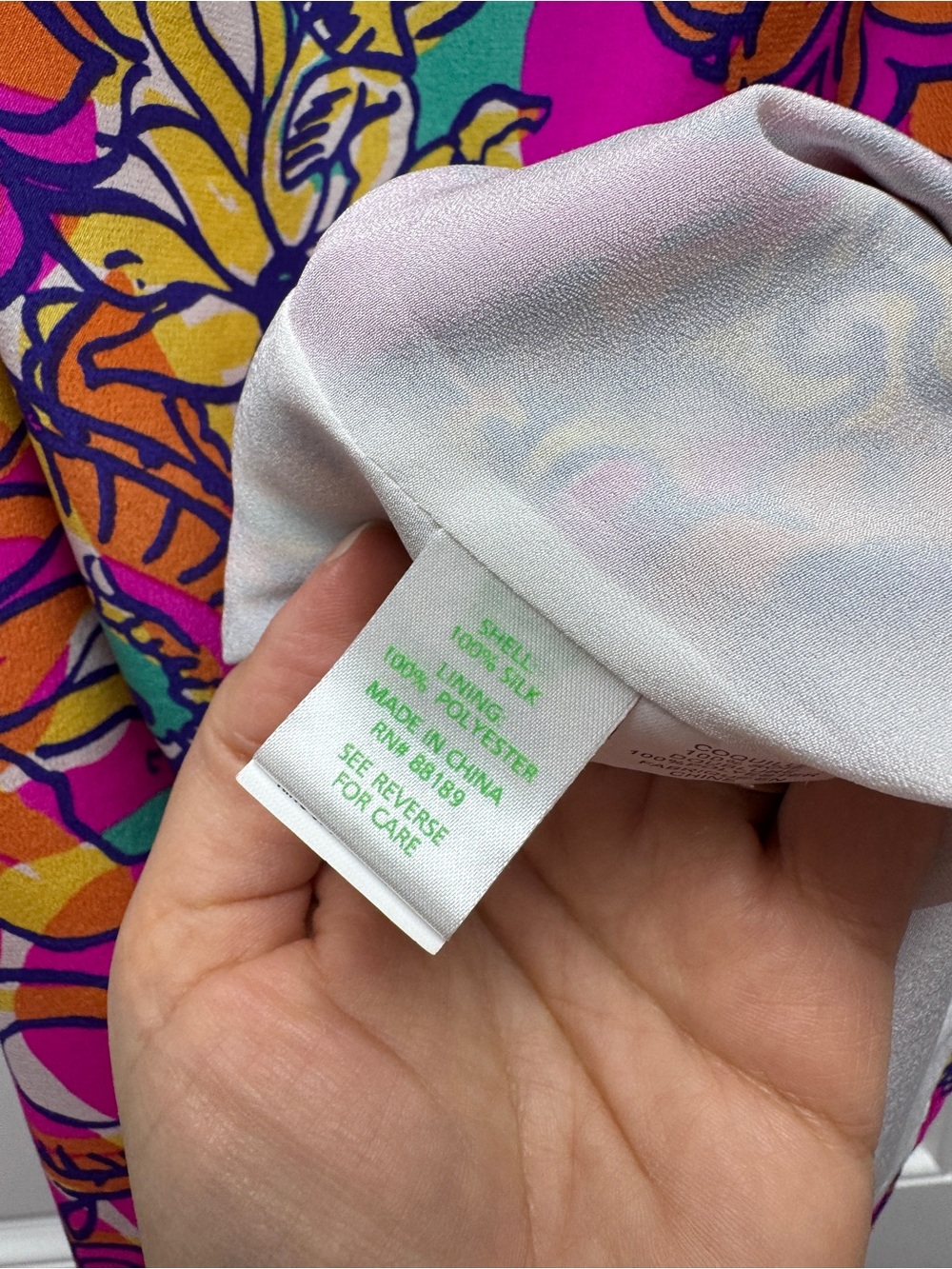 Lilly Pulitzer Dusk Silk Slip Dress Sea and Be Seen Floral Strappy Mini Pink - Picture 8 of 8